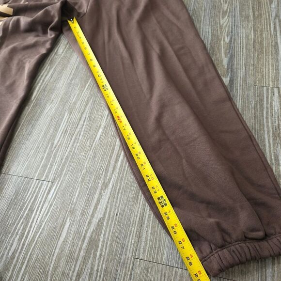 Nike Air Max High-Waisted Joggers Women's L Brown Beige Fleece New LE FB8051-237 - Picture 13 of 16
